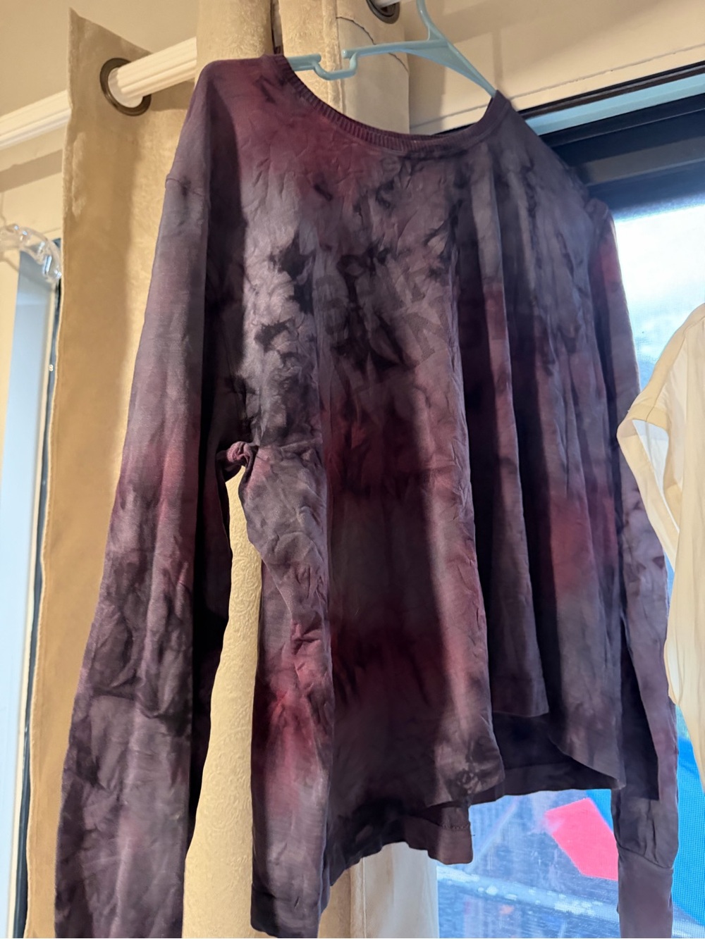 Spiritual gangster XS never worn new women’s Tie-Dye purple Long Sleeve Top